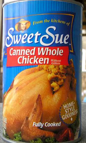 Canned Whole Chicken
 Whole Chicken in a Can