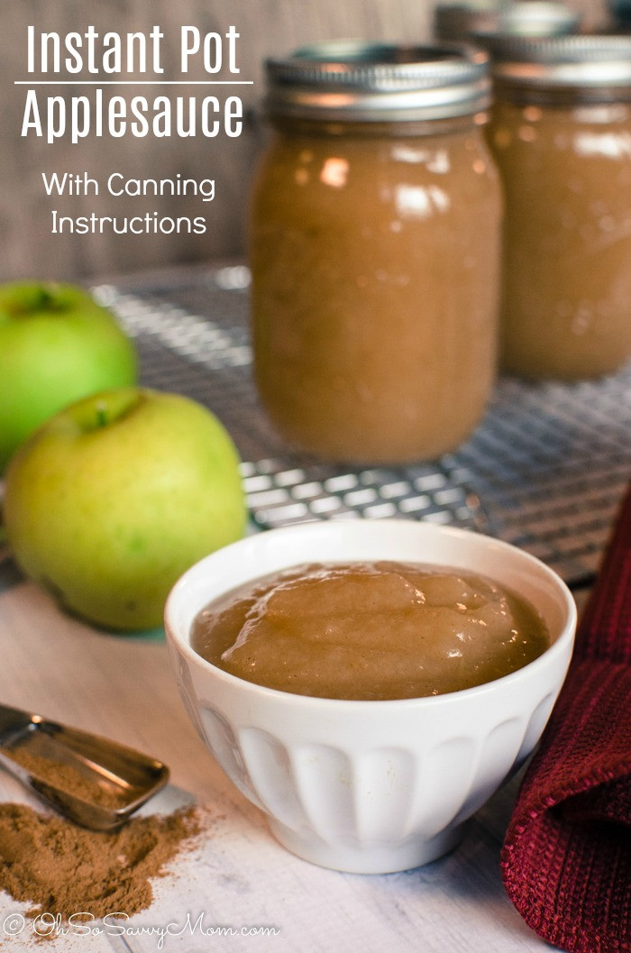 Canning Applesauce Recipe
 Instant Pot Applesauce Recipe with Canning Instructions