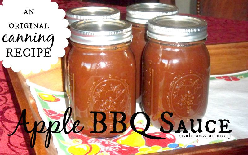 Canning Bbq Sauce
 Apple BBQ Sauce for Canning A Virtuous Woman