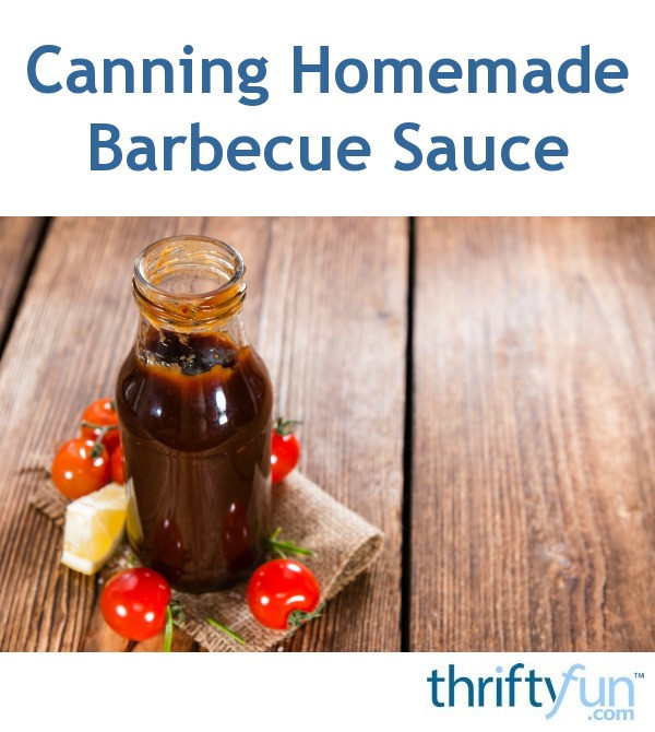 Canning Bbq Sauce
 Canning Homemade Barbecue Sauce