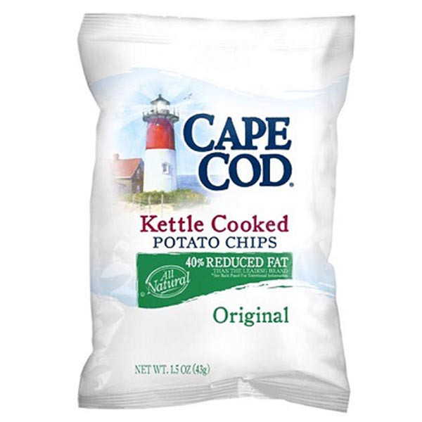 Cape Cod Potato Chips
 Cape Cod Original Reduced Fat Kettle Cooked Potato Chips 1