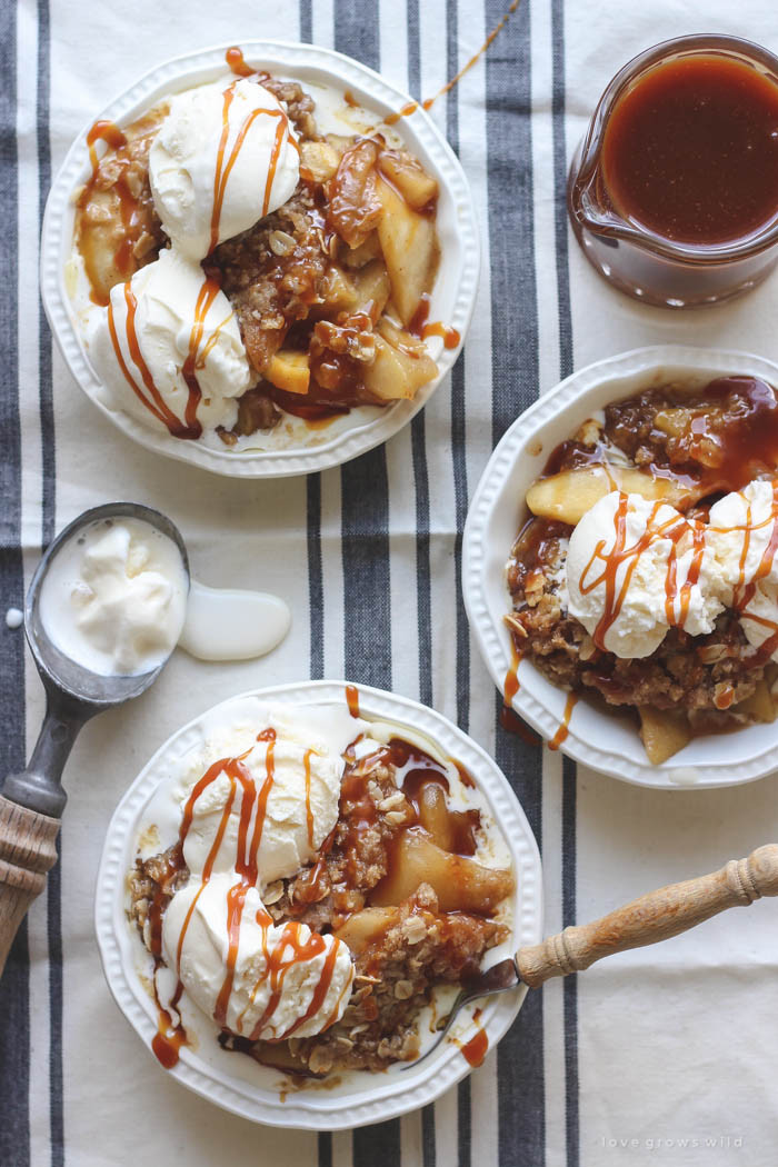 Caramel Apple Dessert
 Salted Caramel Apple Crisp Love Grows Wild