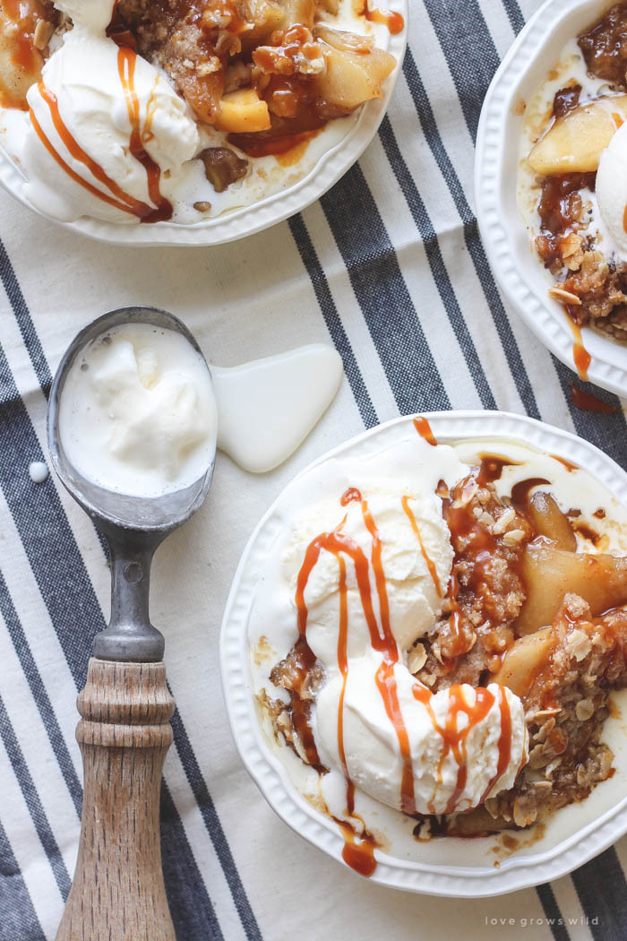 Caramel Apple Dessert
 Salted Caramel Apple Crisp Love Grows Wild