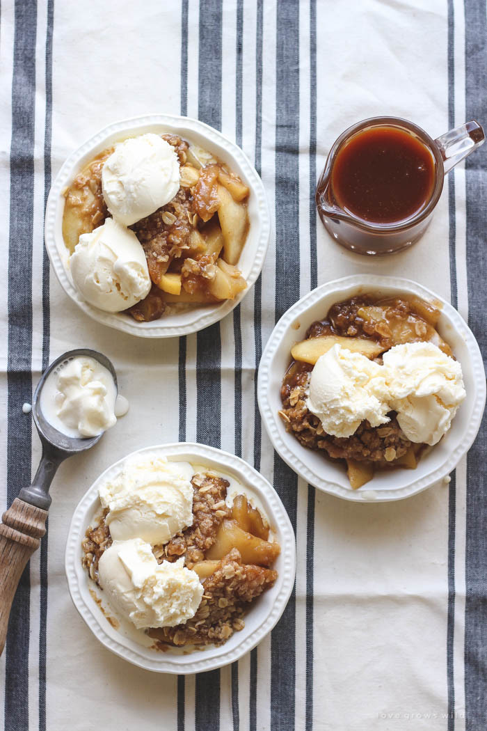 Caramel Apple Dessert
 Salted Caramel Apple Crisp Love Grows Wild