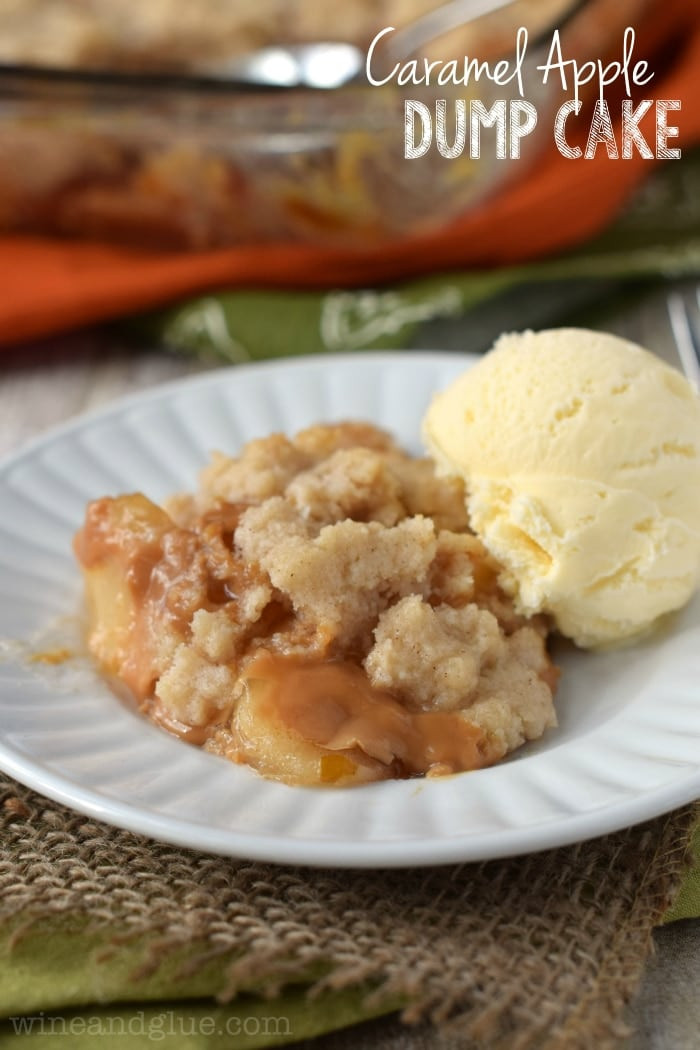 Caramel Apple Dump Cake
 Caramel Apple Dump Cake Wine & Glue