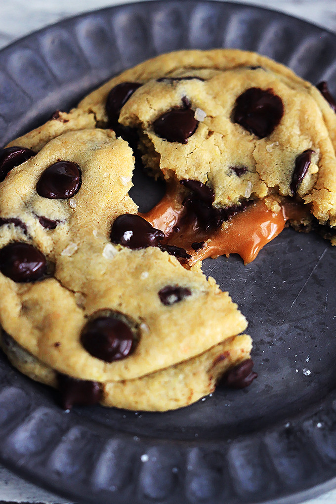 Caramel Chocolate Chip Cookies
 Salted Caramel Chocolate Chip Cookies