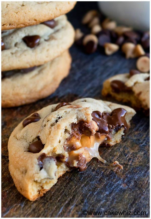 Caramel Chocolate Chip Cookies
 Salted Caramel Chocolate Chip Cookies CakeWhiz