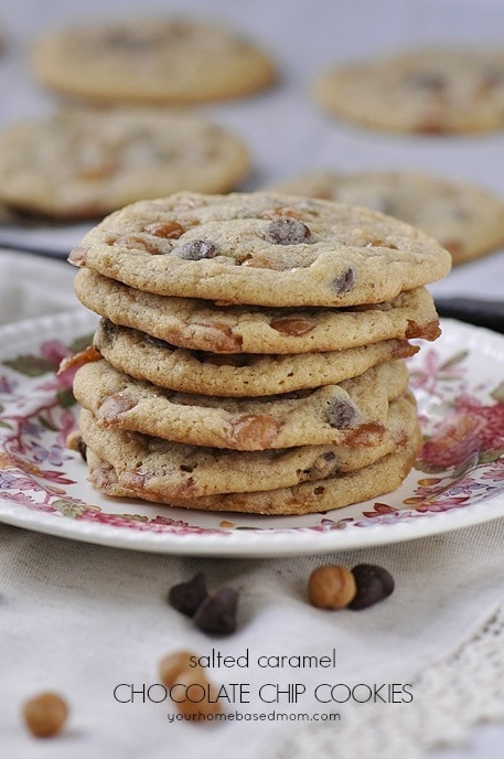 Caramel Chocolate Chip Cookies
 Salted Caramel Chocolate Chip Cookies your homebased mom