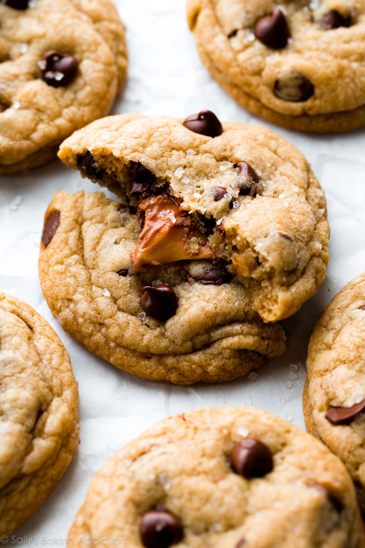 Caramel Chocolate Chip Cookies
 Salted Caramel Chocolate Chip Cookies