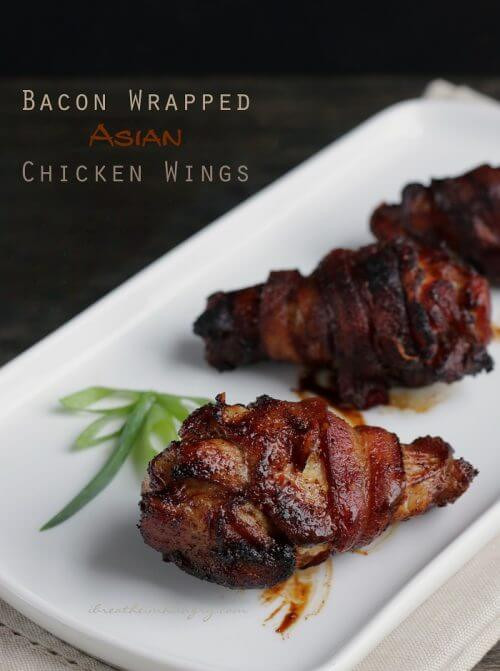 Carbs In Chicken Wings
 Low Carb Bacon Wrapped Asian Chicken Wings