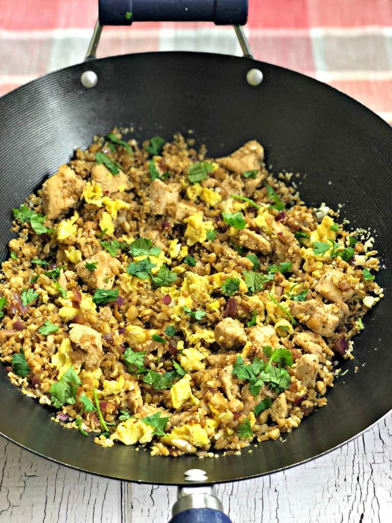 Carbs In Fried Rice
 Low Carb Keto Cauliflower Ve able Fried Rice with Chicken