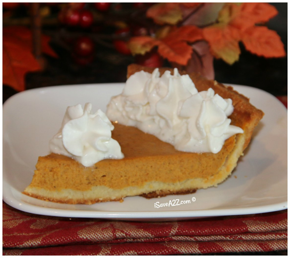 Carbs In Pumpkin Pie
 Low Carb Pumpkin Pie Recipe iSaveA2Z