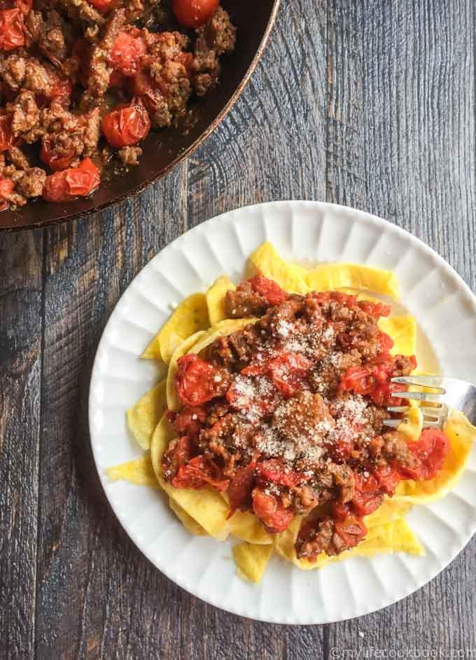 Carbs In Tomato Sauce
 Low Carb Sausage and Egg Noodles My Life Cookbook low