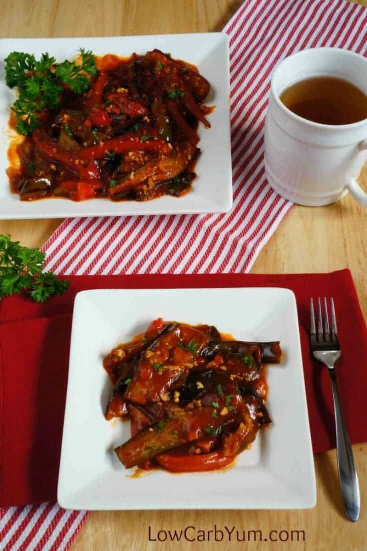 Carbs In Tomato Sauce
 Eggplant Pepper Recipe with Tomato Sauce