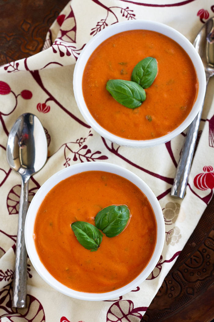 Carbs In Tomato Soup
 Creamy Tomato Basil Soup Dairy free Low Carb Low Sugar