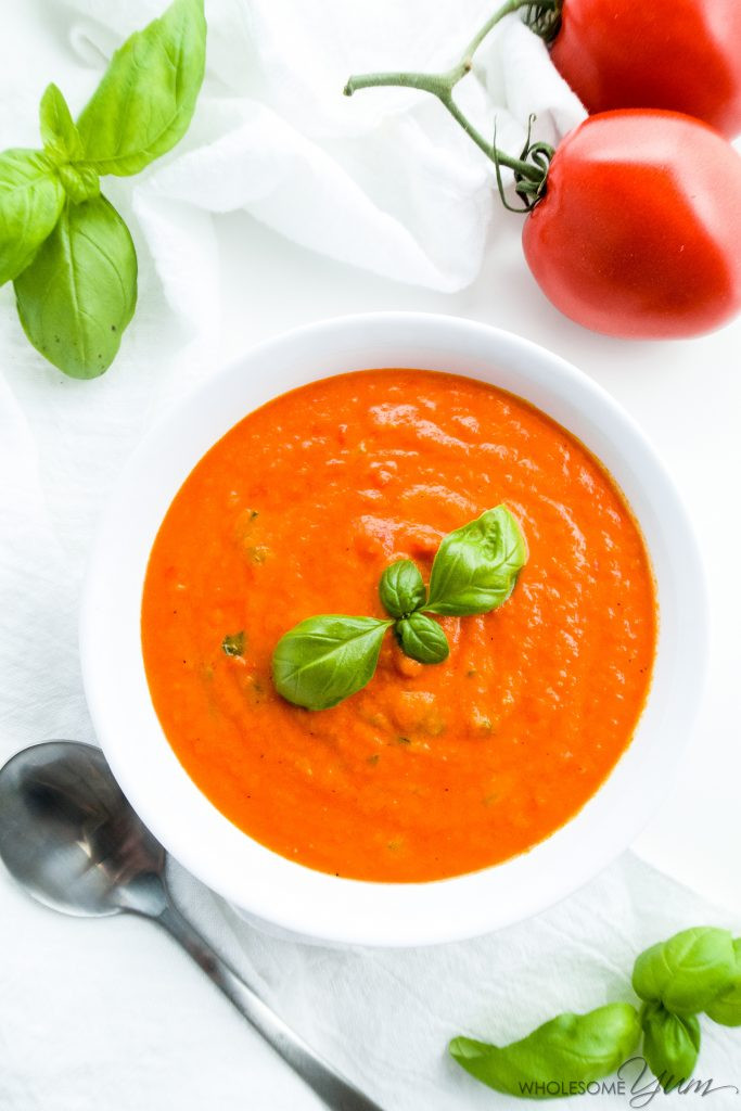 Carbs In Tomato Soup
 5 Ingre nt Roasted Tomato Soup Low Carb Gluten free