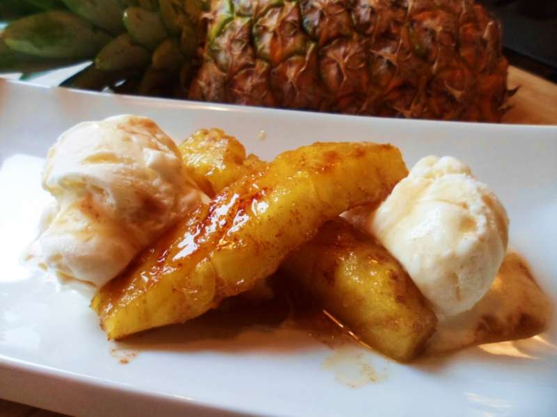 Caribbean Dessert Recipes
 Grilled Pineapple With Caramel Rum Sauce