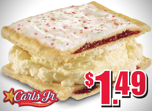 Carls Jr Dessert
 Carl s Jr Pop Tart Ice Cream Sandwich