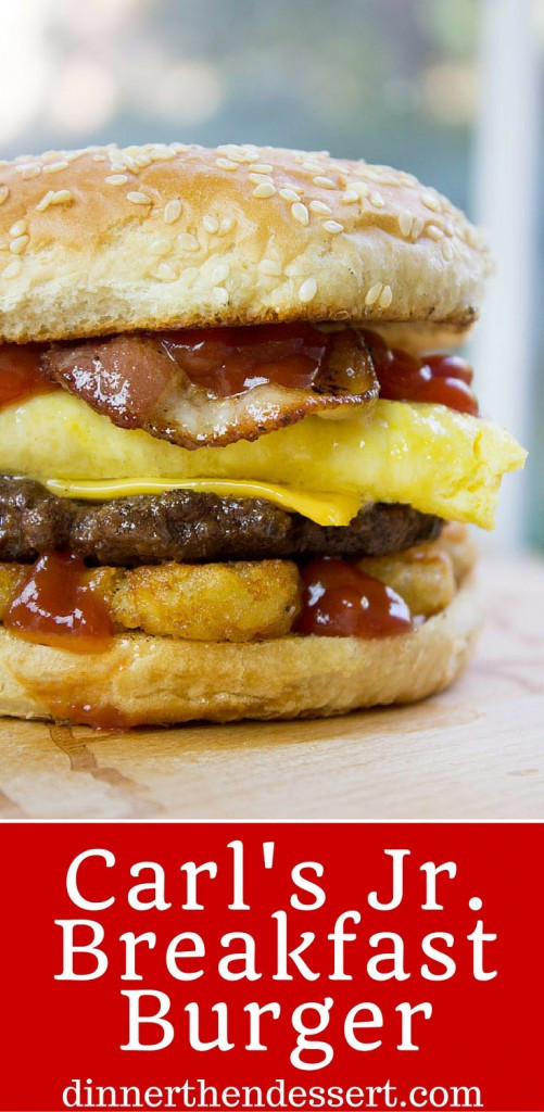 Carls Jr Dessert
 Carl s Jr Breakfast Burger Copycat Dinner then Dessert