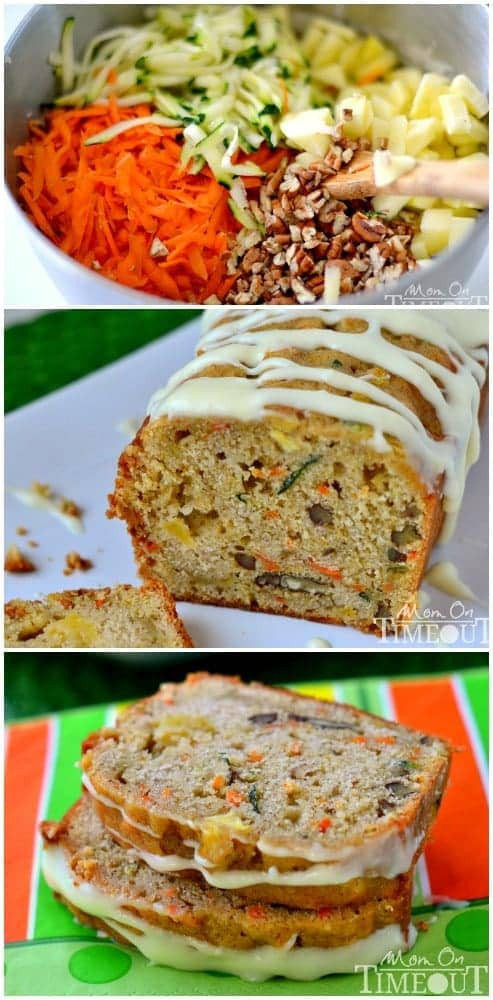 Carrot Apple Zucchini Bread
 Zucchini Bundt Cake with Orange Glaze Mom Timeout