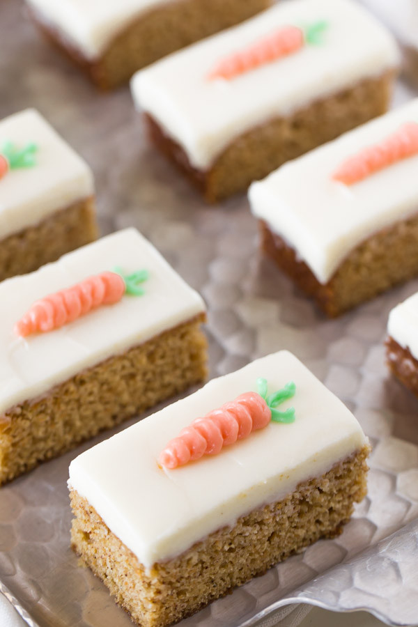 Carrot Cake Bars
 Carrot Cake Bars With Cream Cheese Frosting Lovely