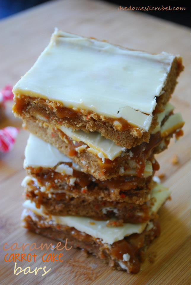 Carrot Cake Bars
 Caramel Carrot Cake Bars