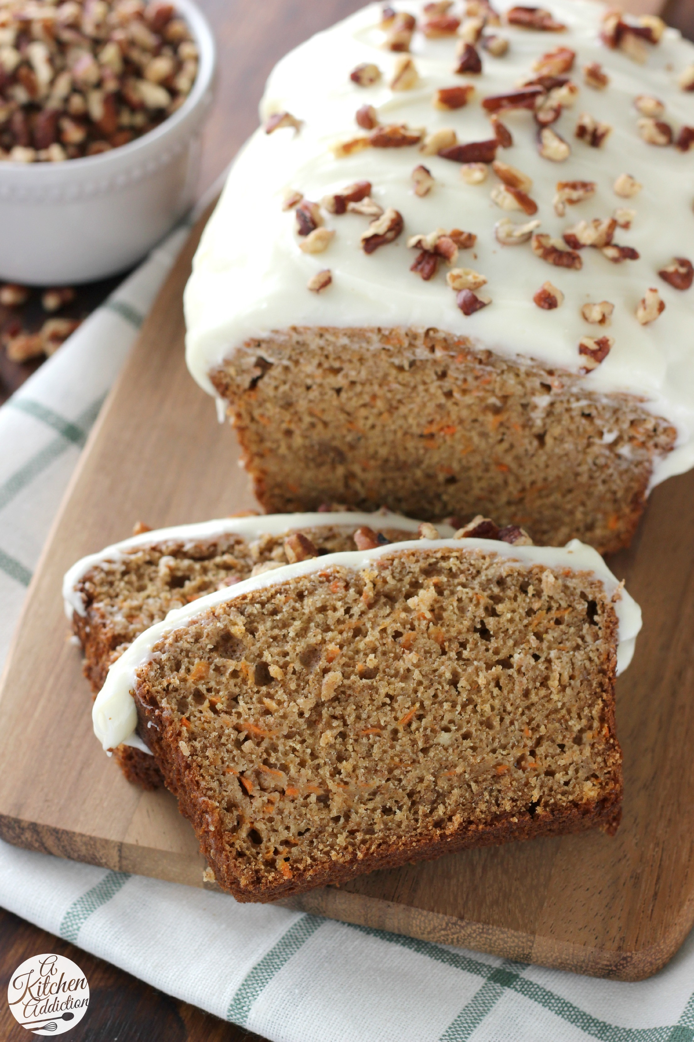 Carrot Cake Bread
 Carrot Cake Quick Bread with Cream Cheese Frosting A