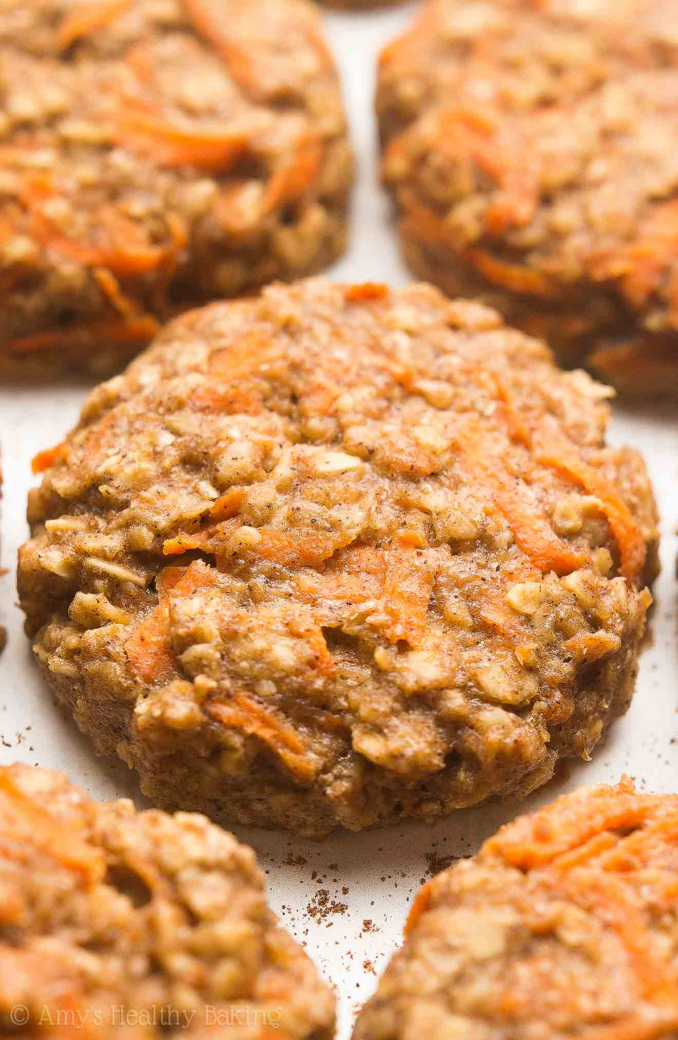 Carrot Cake Cookies
 Healthy Carrot Cake Oatmeal Breakfast Cookies