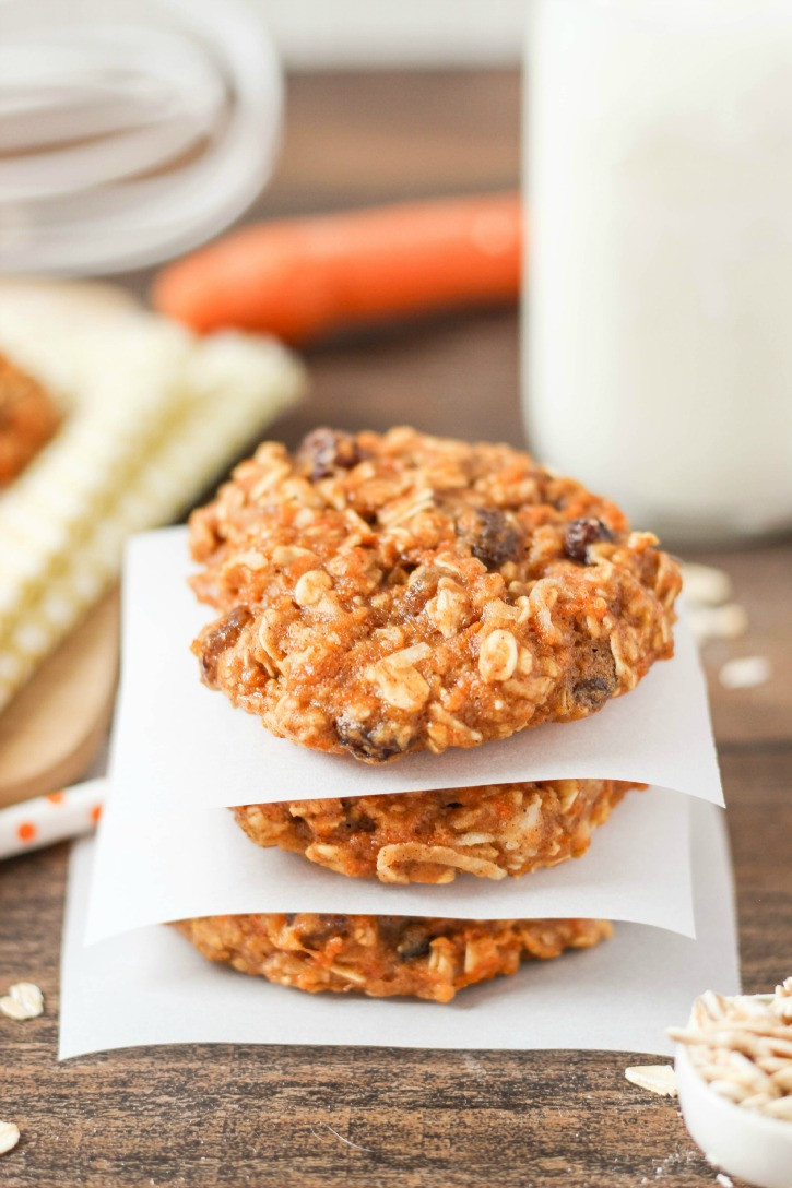 Carrot Cake Cookies
 Healthy Chocolate Chunk Banana Oatmeal Cookies