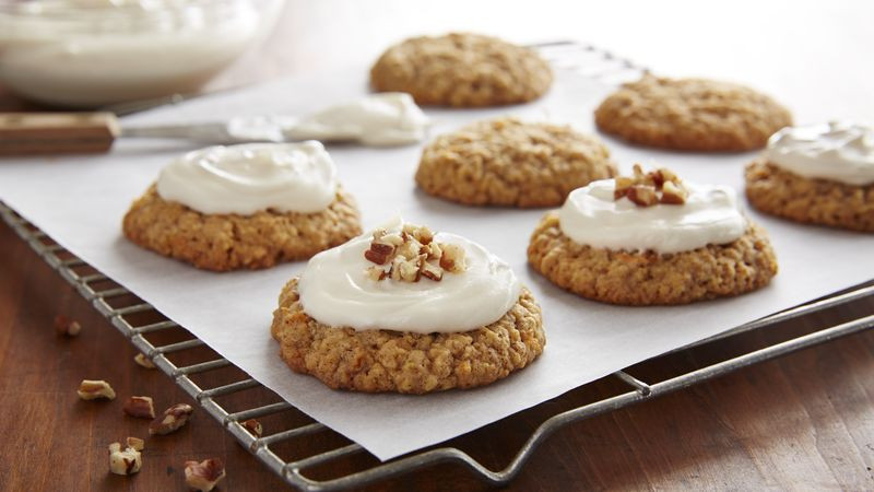 Carrot Cake Cookies
 Carrot Cake Oatmeal Cookies Recipe BettyCrocker