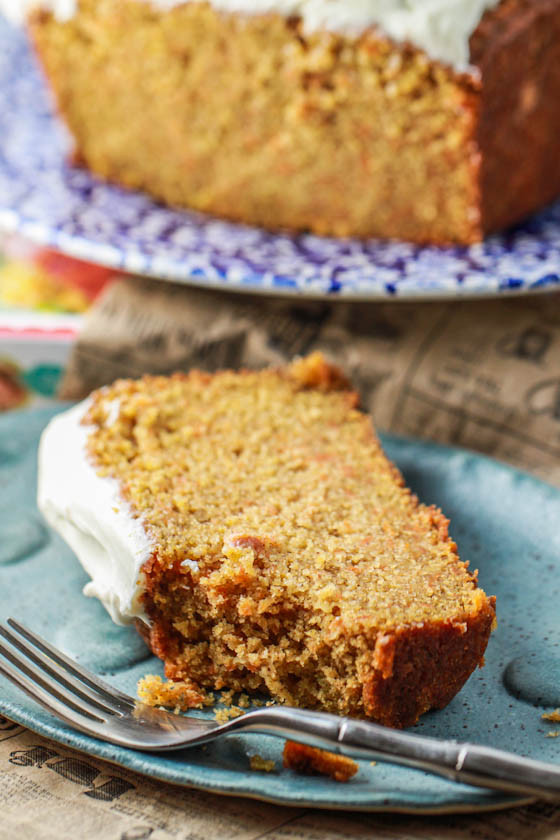 Carrot Cake Loaf
 Carrot Cake Loaf with Thick Cream Cheese Frosting