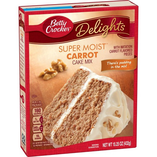 Carrot Cake Mix
 Betty Crocker Super Moist Carrot Cake Mix 15 25oz Tar