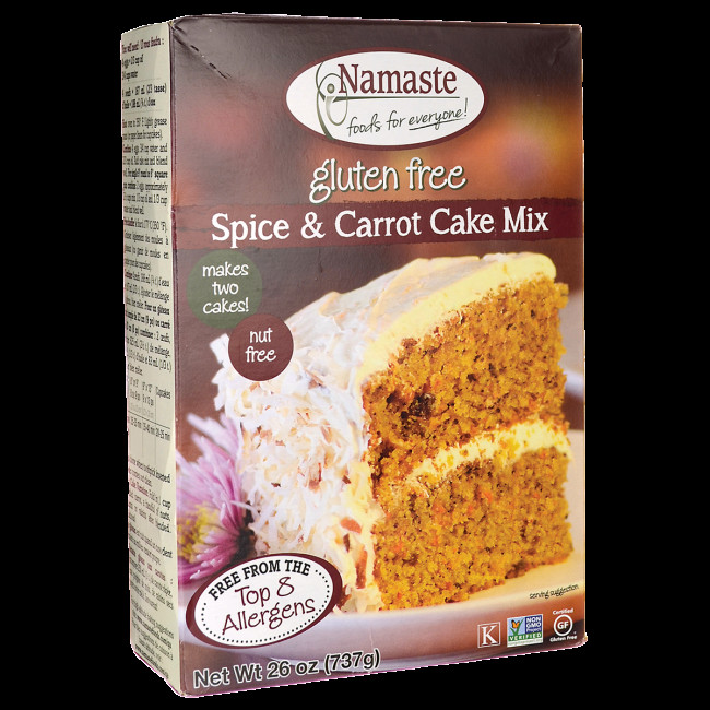 Carrot Cake Mix
 Namaste Foods Spice & Carrot Cake Mix 26 oz 737 grams