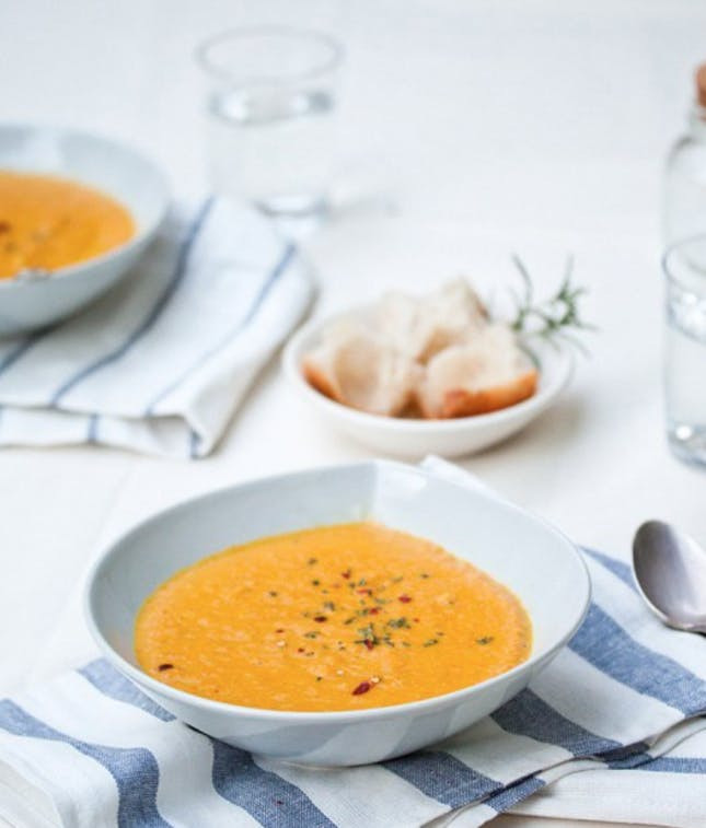 Carrot Coconut Soup
 15 Make Ahead Soup Recipes That Will Warm You Up from Head