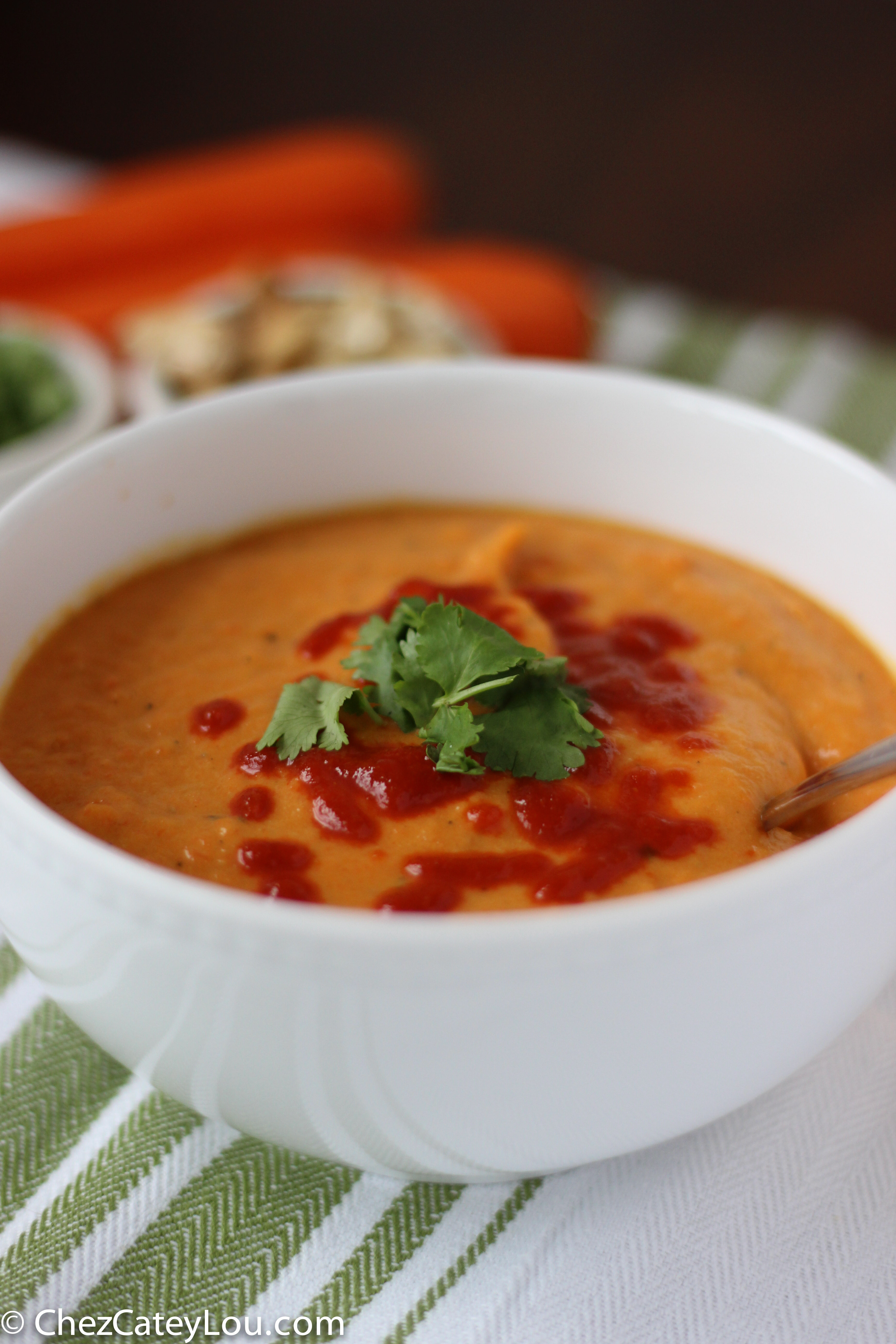 Carrot Coconut Soup
 Carrot Coconut Soup Chez CateyLou