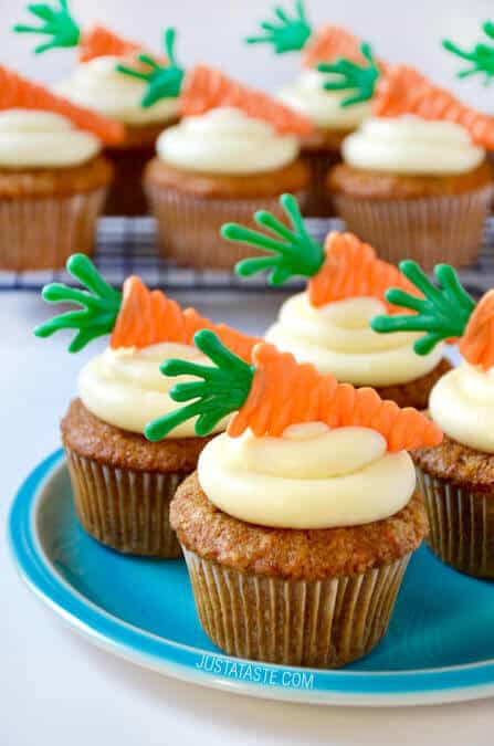 Carrot Cupcake Recipe
 Carrot Cupcakes with Cream Cheese Frosting