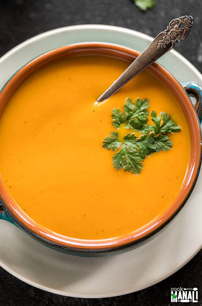 Carrot Ginger Soup Vegan
 Instant Pot Carrot Ginger Soup Cook With Manali