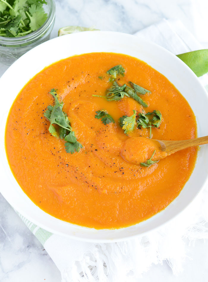Carrot Ginger Soup Vegan
 vegan ginger carrot soup