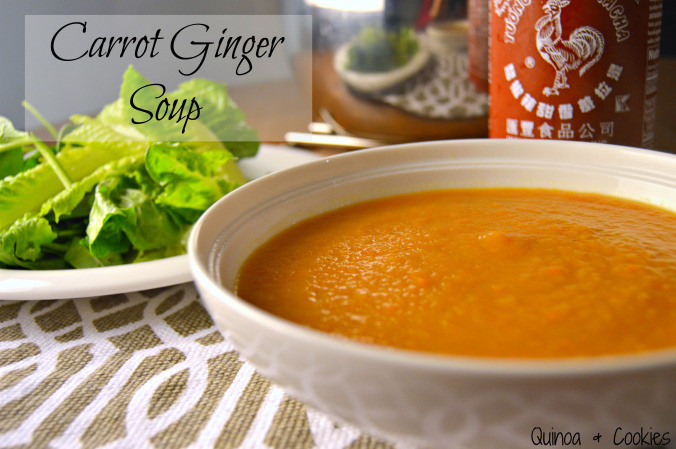 Carrot Ginger Soup Vegan
 Carrot Ginger Soup Gluten Free & Vegan