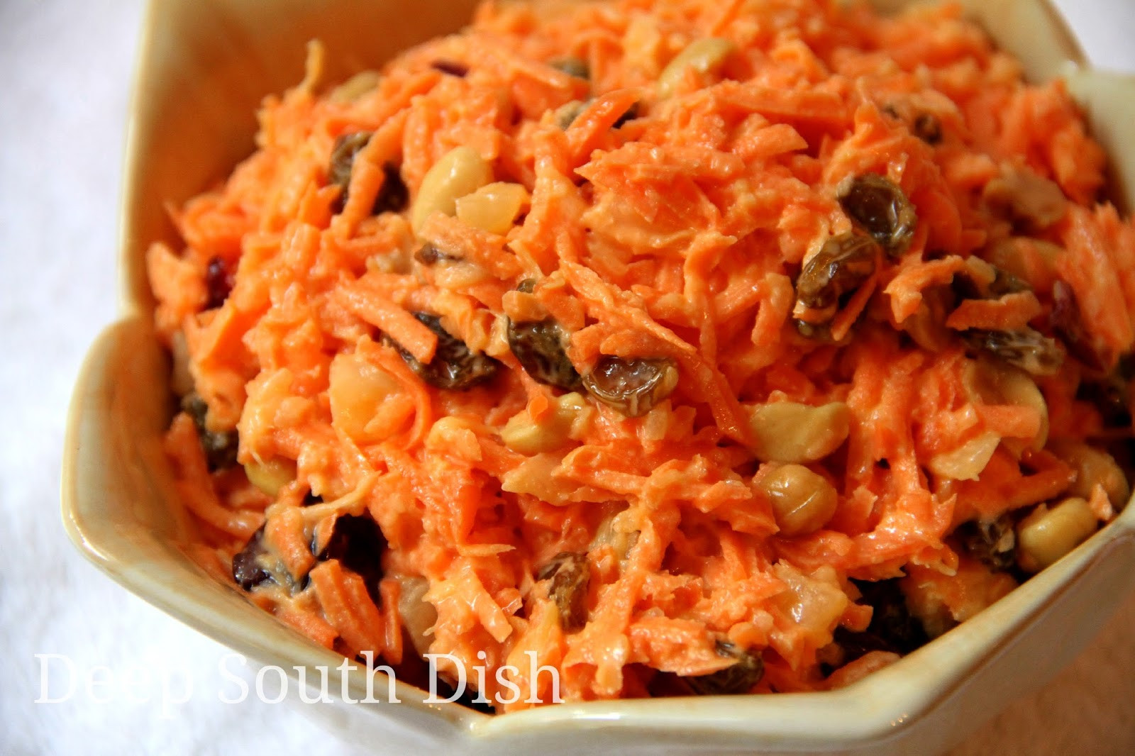 Carrot Raisin Salad
 Deep South Dish Classic Carrot Raisin Salad