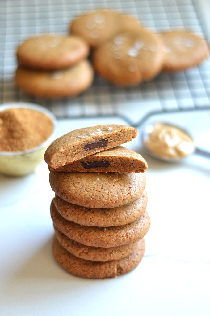 Cashew Butter Cookies
 Chocolate Stuffed Cashew Butter Cookies Little Bits of