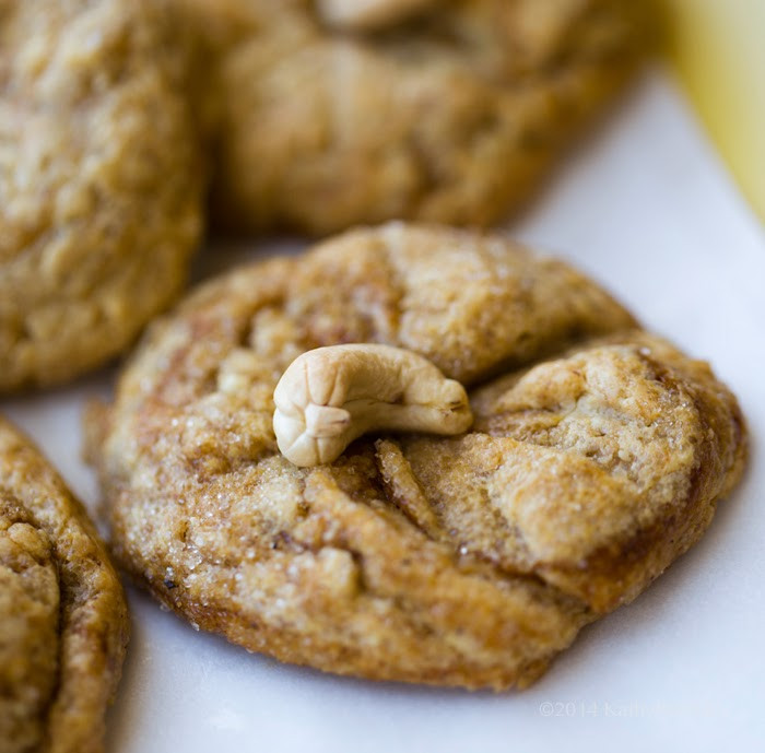 Cashew Butter Cookies
 "Cashews Just Want to Have Fun" Cookies Warm and Chewy