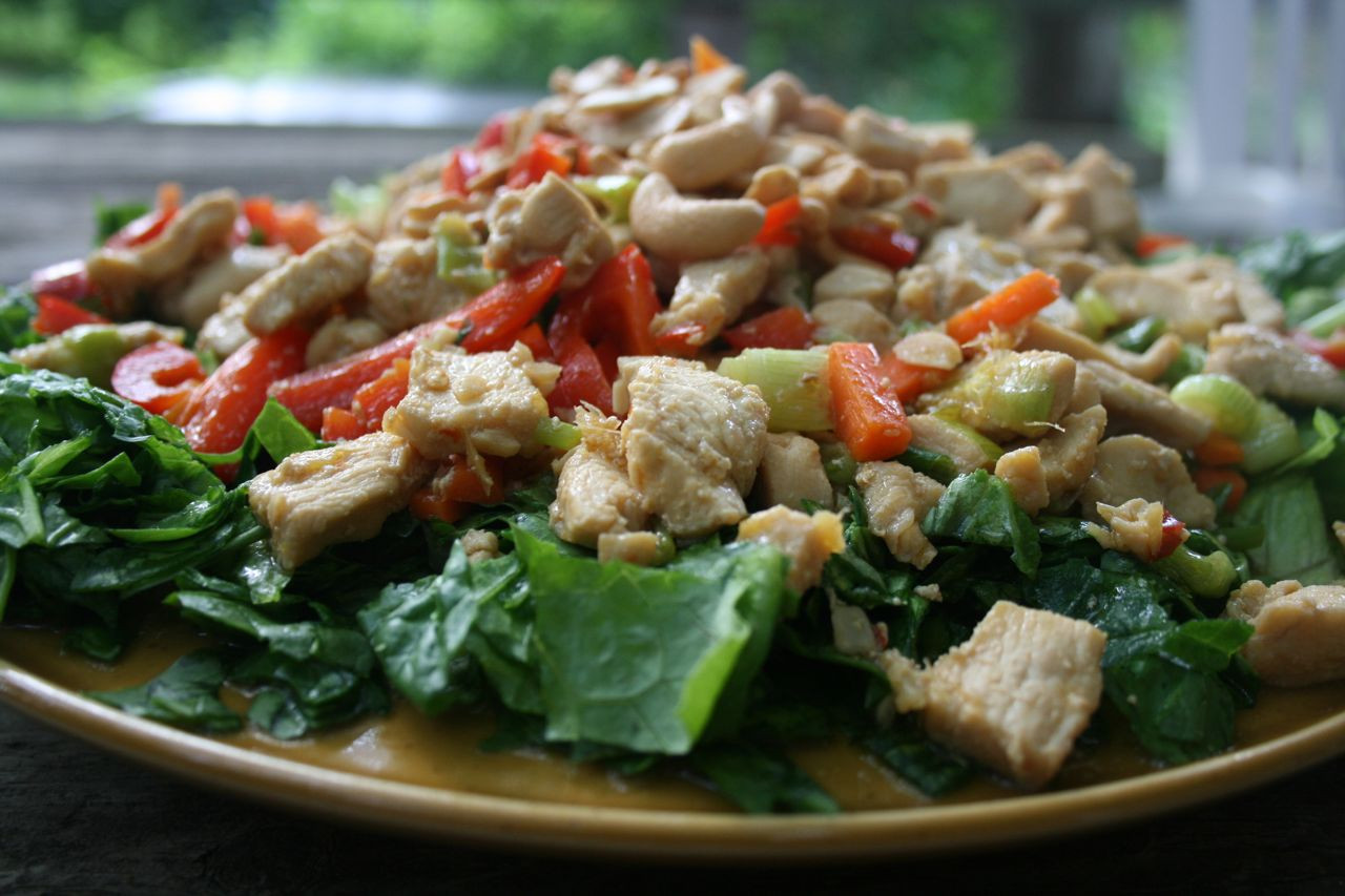 Cashew Chicken Salad
 Recipe Shoebox Warm Cashew Chicken Salad