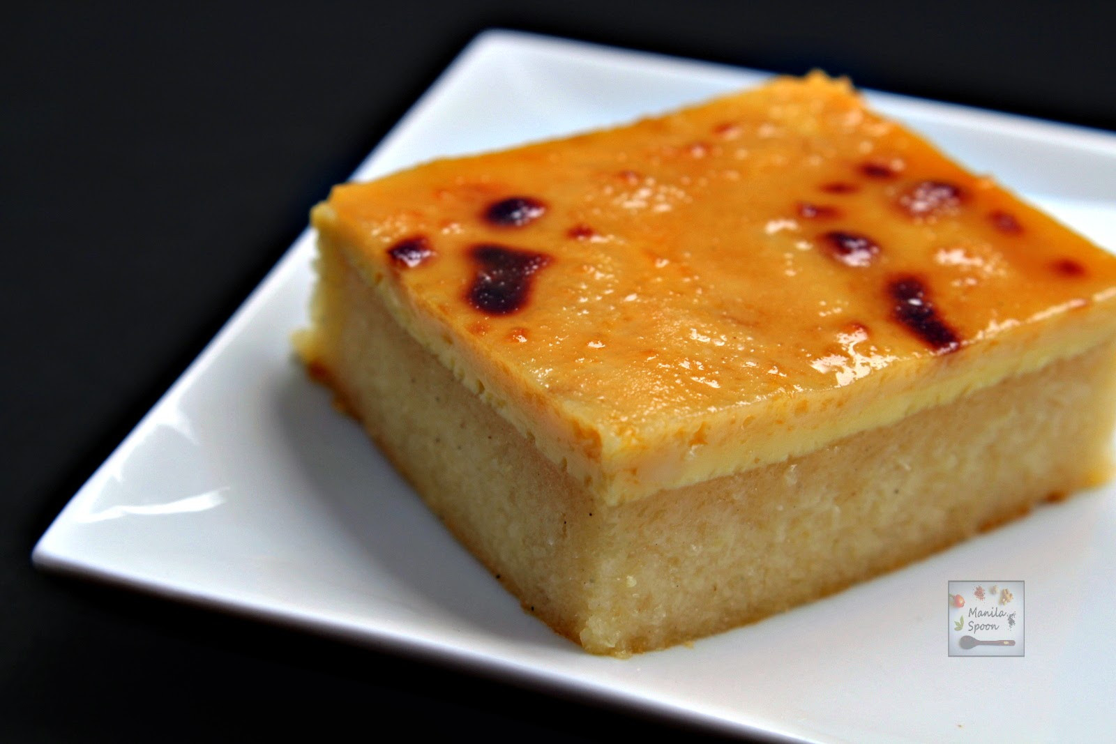 Cassava Cake Recipe
 Cassava Cake with Creamy Custard Topping