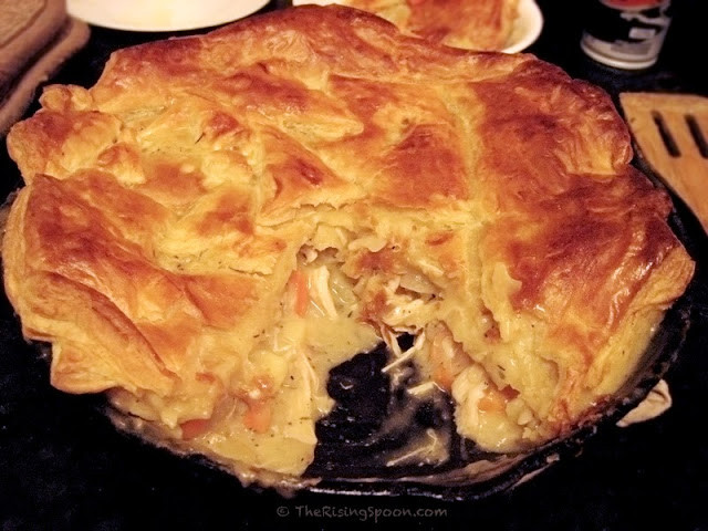 Cast Iron Chicken Pot Pie
 Cast Iron Chicken Pot Pie with Puff Pastry Crust