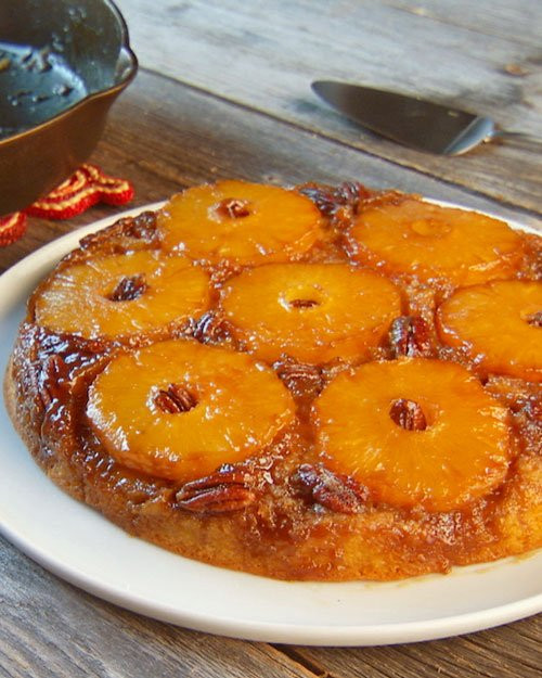 Cast Iron Pineapple Upside Down Cake
 Pineapple Upside Down Cake Recipe & Video