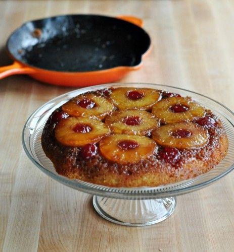 Cast Iron Pineapple Upside Down Cake
 Skillet Pineapple Upside Down Cake Recipe — Dishmaps