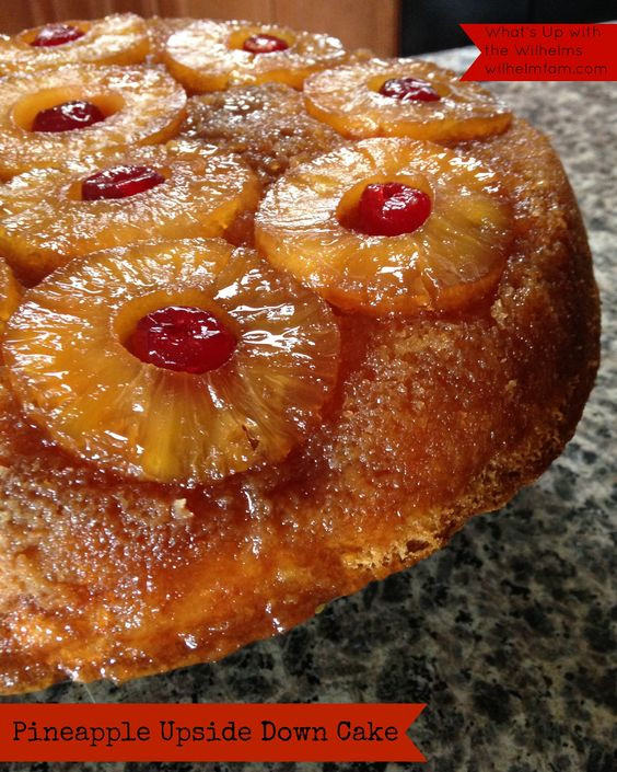 Cast Iron Pineapple Upside Down Cake
 pineapple upside down cake recipe in a cast iron skillet