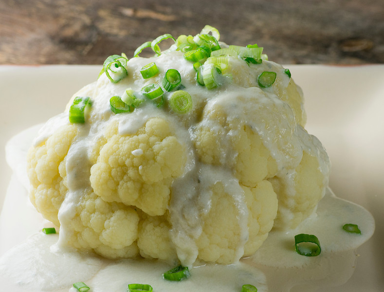 Cauliflower Cheese Sauce
 Cauliflower with Blue Cheese Sauce Framed Cooks