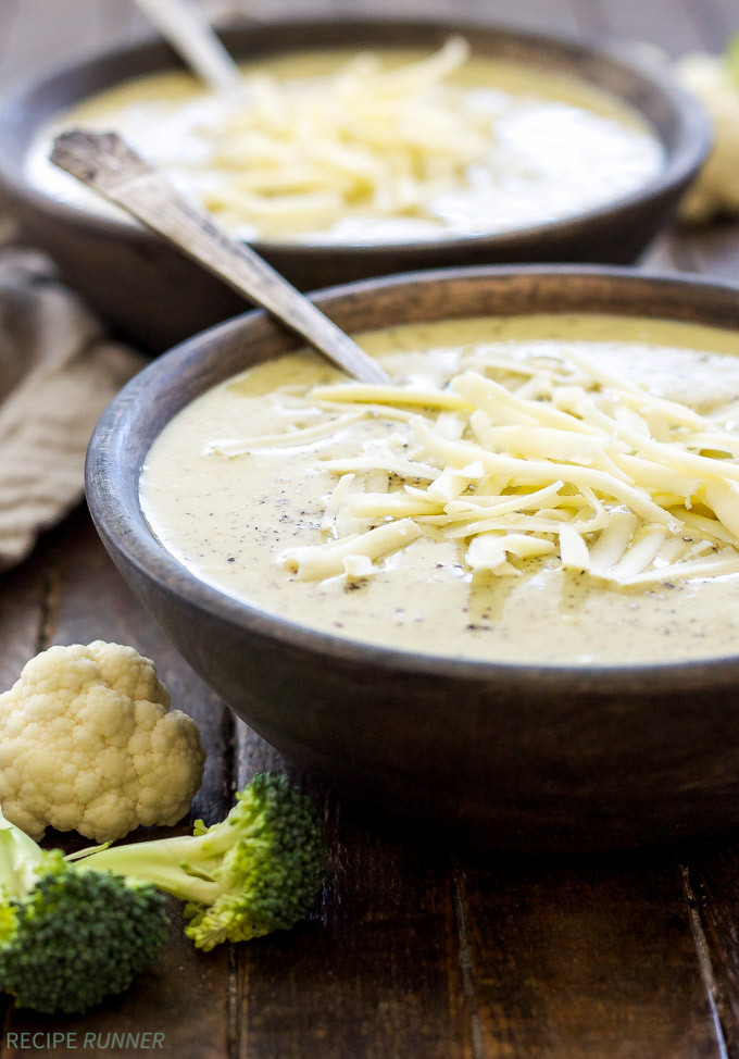 Cauliflower Cheese Soup
 Slow Cooker Broccoli Cauliflower Cheese Soup Recipe Runner